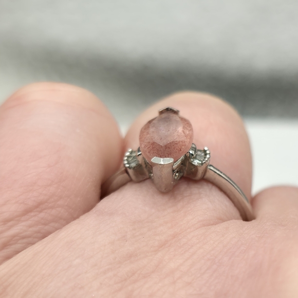 Host Pick NWT Very Rare Natural Tanzanian Natronite and Diamond Ring - Picture 12 of 13